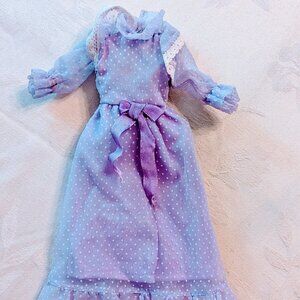 VTG Barbie Mod Violet Granny Gown Dress 60s 70s Europe Clone Tressy Tammy